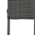 Walker Edison | Ensemble de bar extérieur en osier 5 pièces