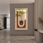 Décoration murale en grès à LED 3 couleurs réglables 