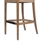 Tabouret de bar Panama Boucle 30,5' à dossier incurvé en rotin, lot de 2 