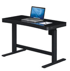 Bureau assis-debout Ashford à hauteur réglable avec ports USB et rangement