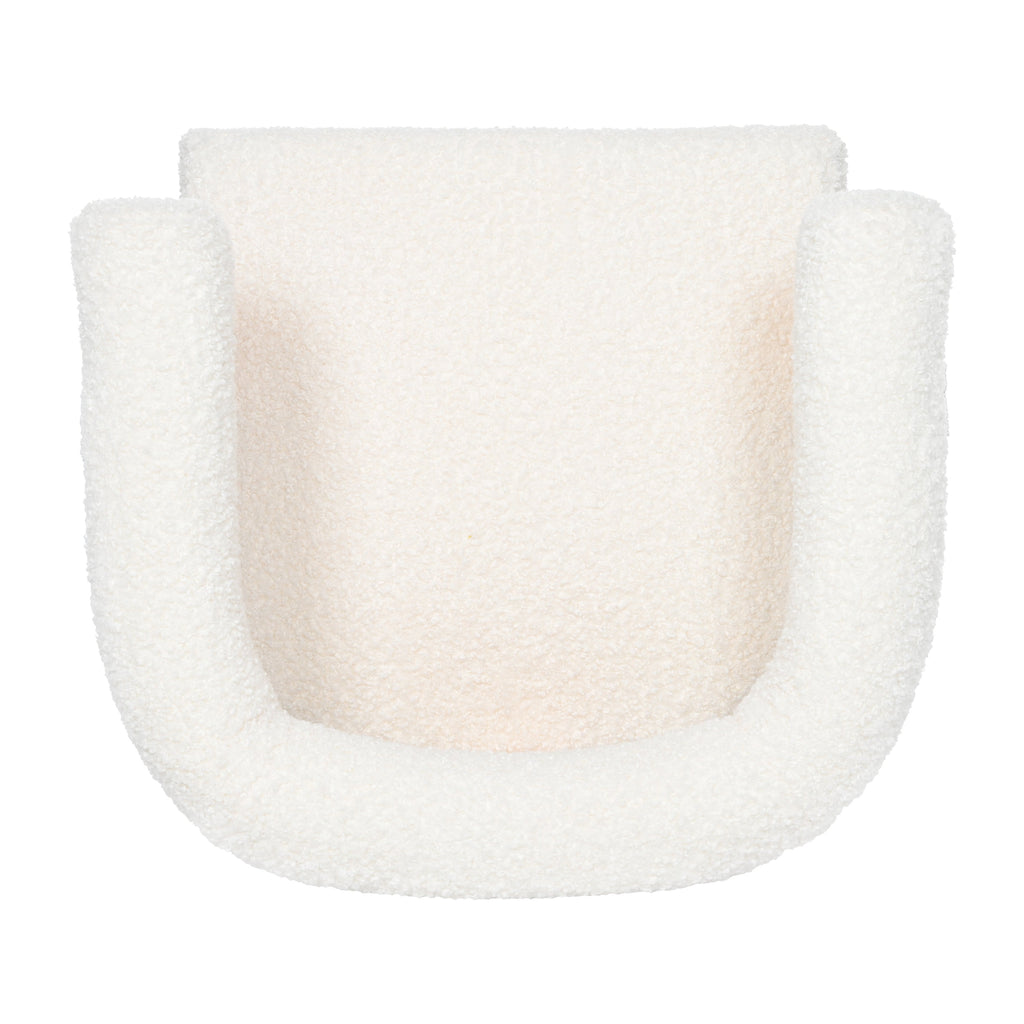 Walker Edison | Fauteuil d'appoint en forme de tonneau Boucle 