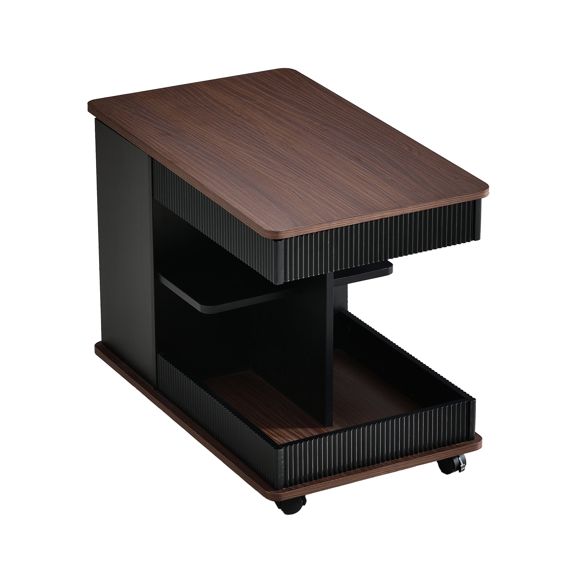 Walker Edison | Table d'appoint multifonctionnelle moderne et réglable avec plateau relevable