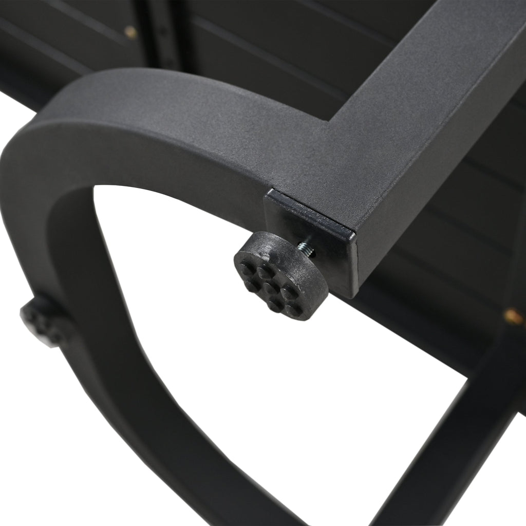 Ensemble de canapés d'extérieur en acier au design incurvé Walker Edison | 