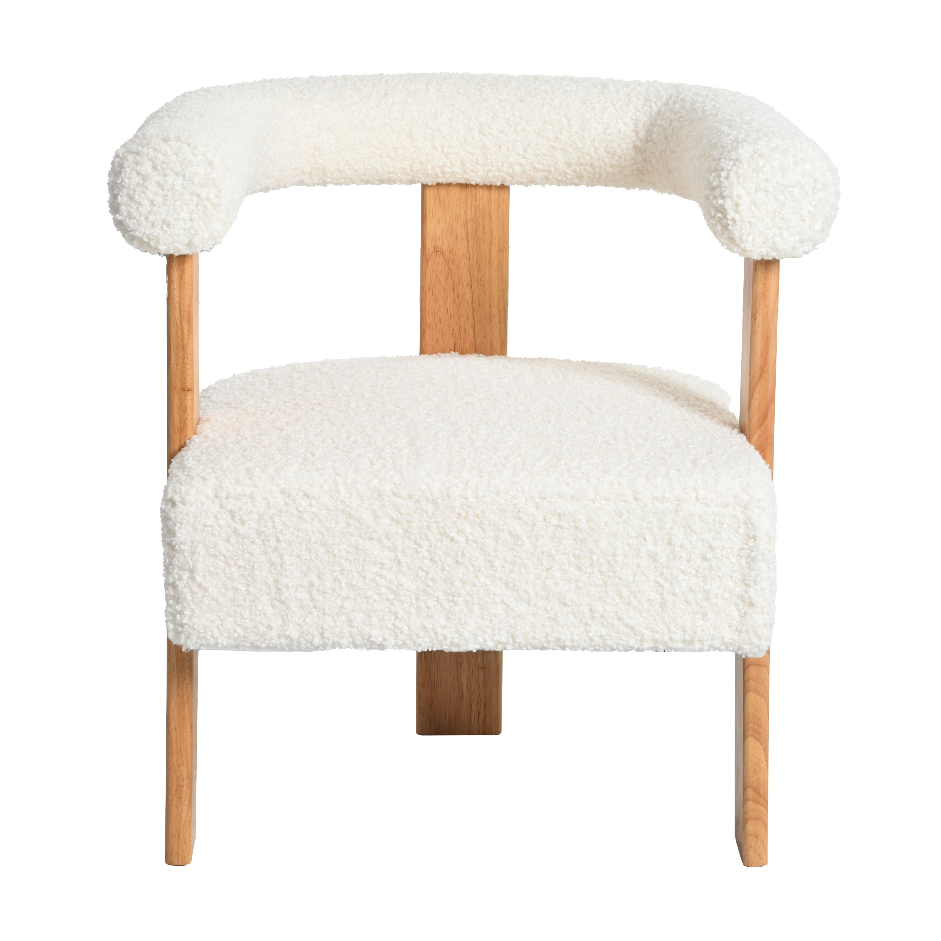 Walker Edison | Fauteuil d'appoint en forme de tonneau Boucle 