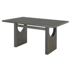 Walker Edison | Ensemble table et chaises rétro en bois 7 pièces pour 6 personnes, 152 cm, avec chaises rembourrées 