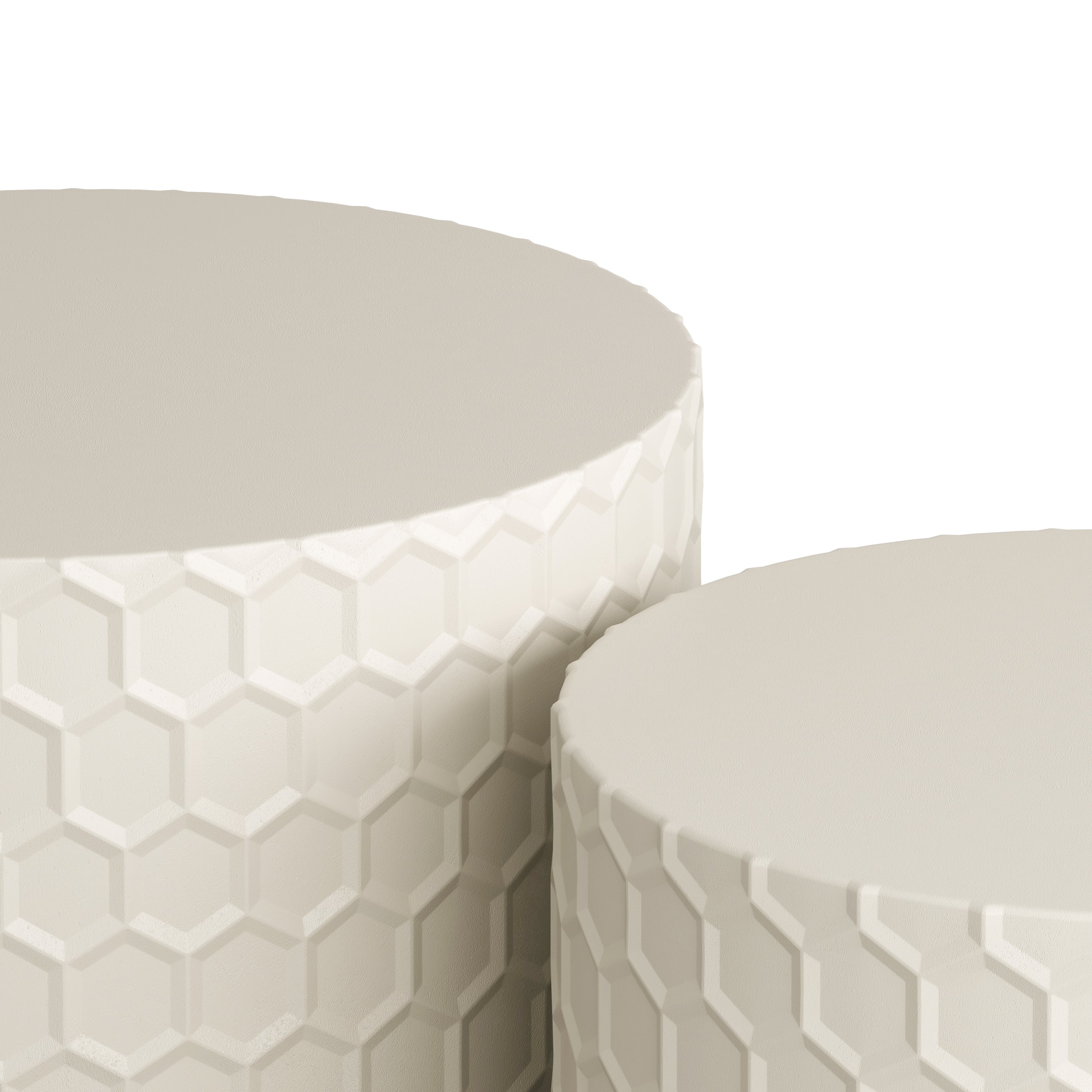 Walker Edison | Ensemble de tables basses gigognes minimalistes en nid d'abeille