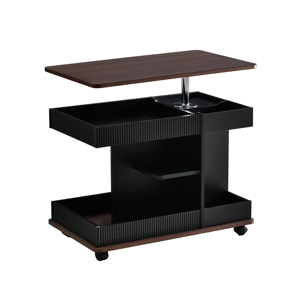 Walker Edison | Table d'appoint multifonctionnelle moderne et réglable avec plateau relevable
