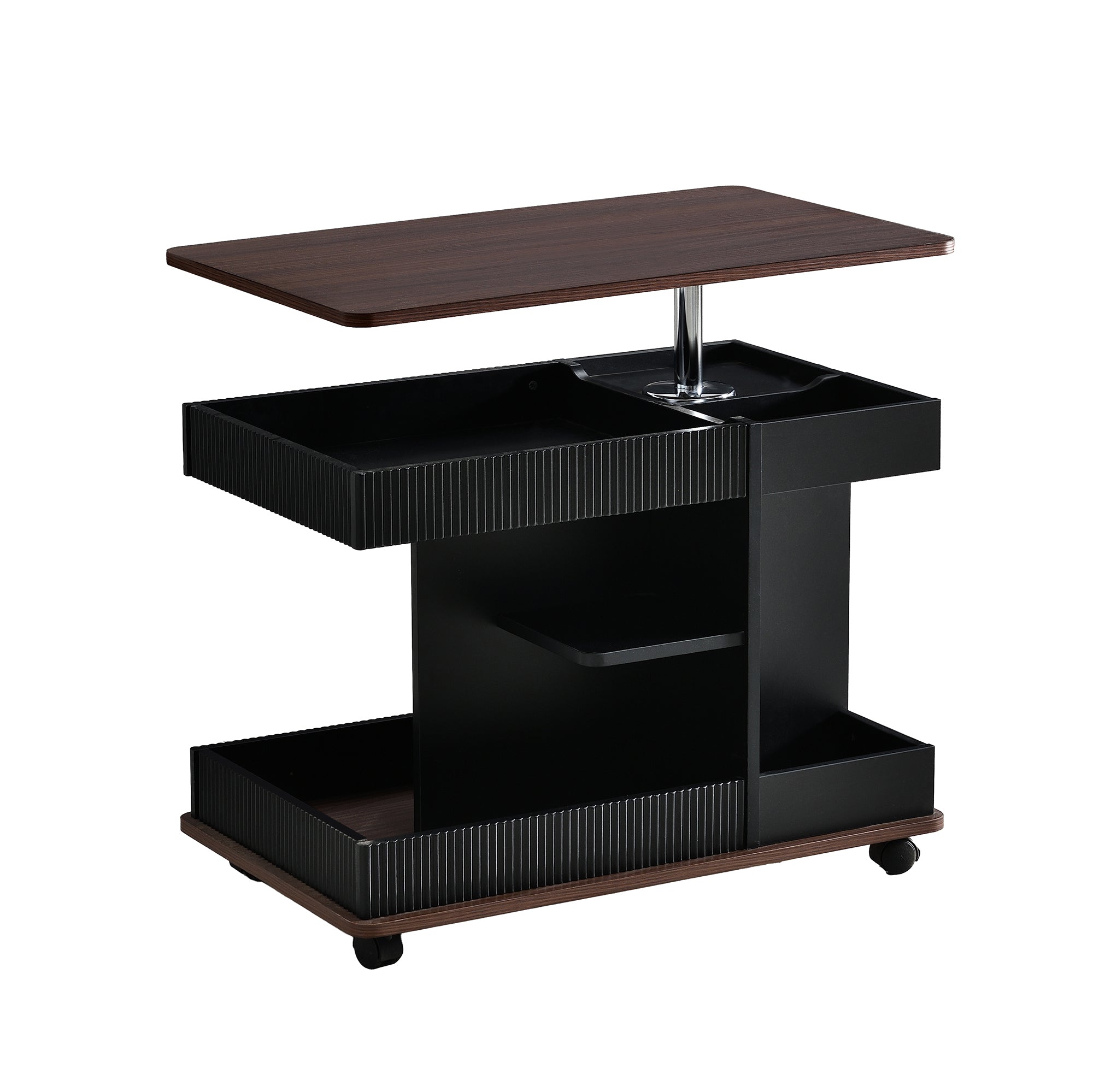 Walker Edison | Table d'appoint multifonctionnelle moderne et réglable avec plateau relevable