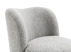 Fauteuil d'appoint incurvé en boucle avec pieds boule