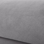 Walker Edison | Canapé d'angle convertible gris avec méridienne réversible 