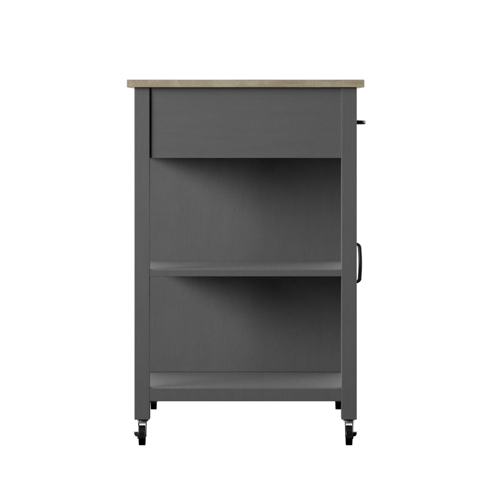 Chariot de cuisine roulant compact avec rangement