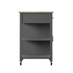 Chariot de cuisine roulant compact avec rangement
