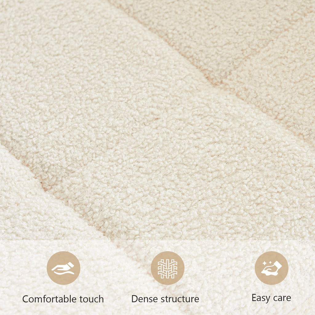 Walker Edison | Chaise de bureau Sherpa à assise large et roulettes, devenue virale 