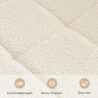 Walker Edison | Chaise de bureau Sherpa à assise large et roulettes, devenue virale 