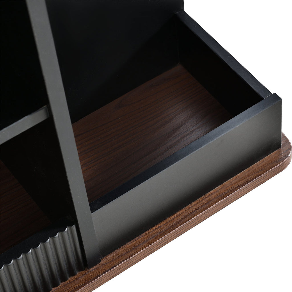 Walker Edison | Table d'appoint multifonctionnelle moderne et réglable avec plateau relevable