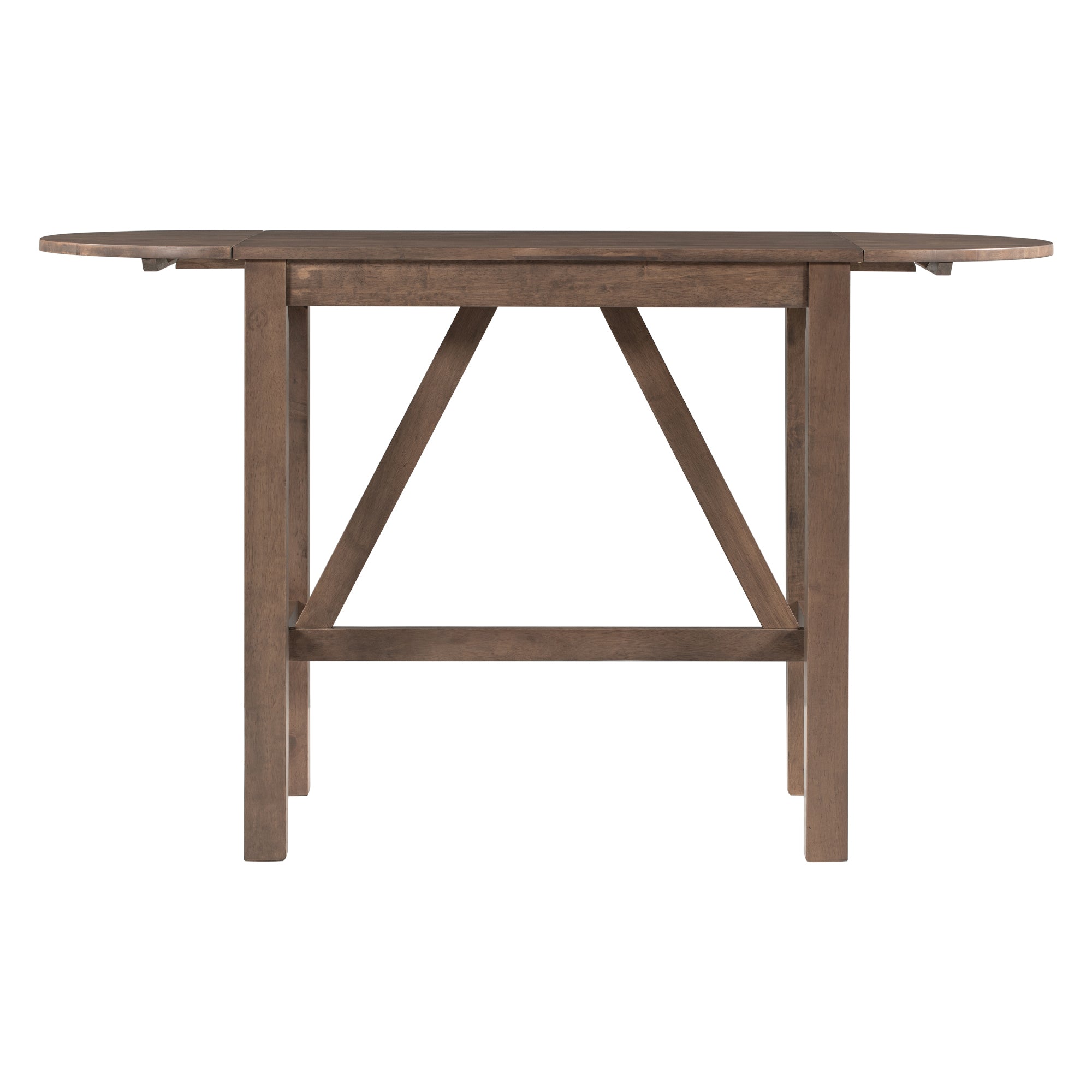Walker Edison | Ensemble table et chaises de salle à manger 3 pièces en bois, hauteur comptoir, avec abattants