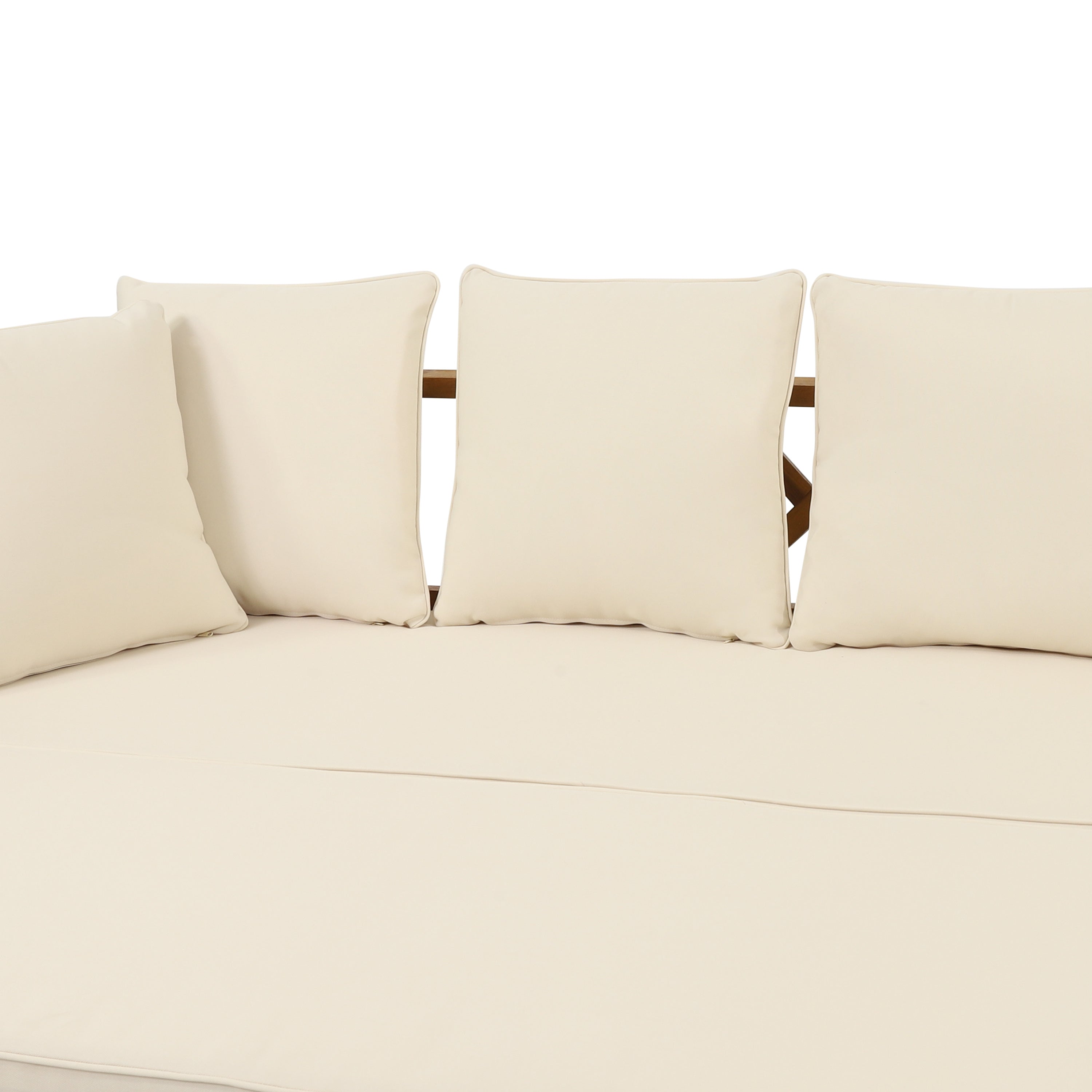 Walker Edison | Canapé-lit d'extérieur extensible en bois d'acacia 