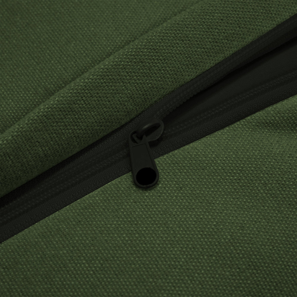 Canapé d'angle en chenille confortable, assise profonde, style nuage, avec housse amovible 