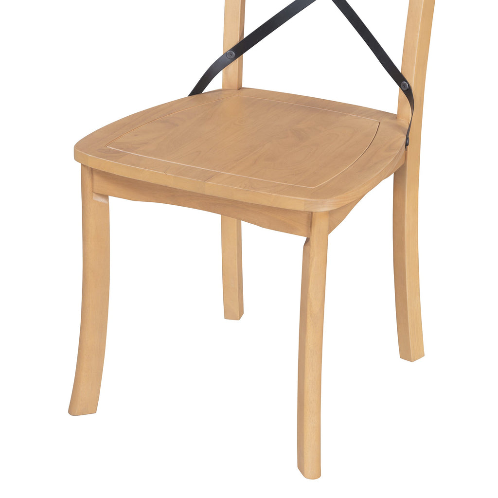 Walker Edison | Ensemble de salle à manger rétro simple 5 pièces avec 4 chaises 