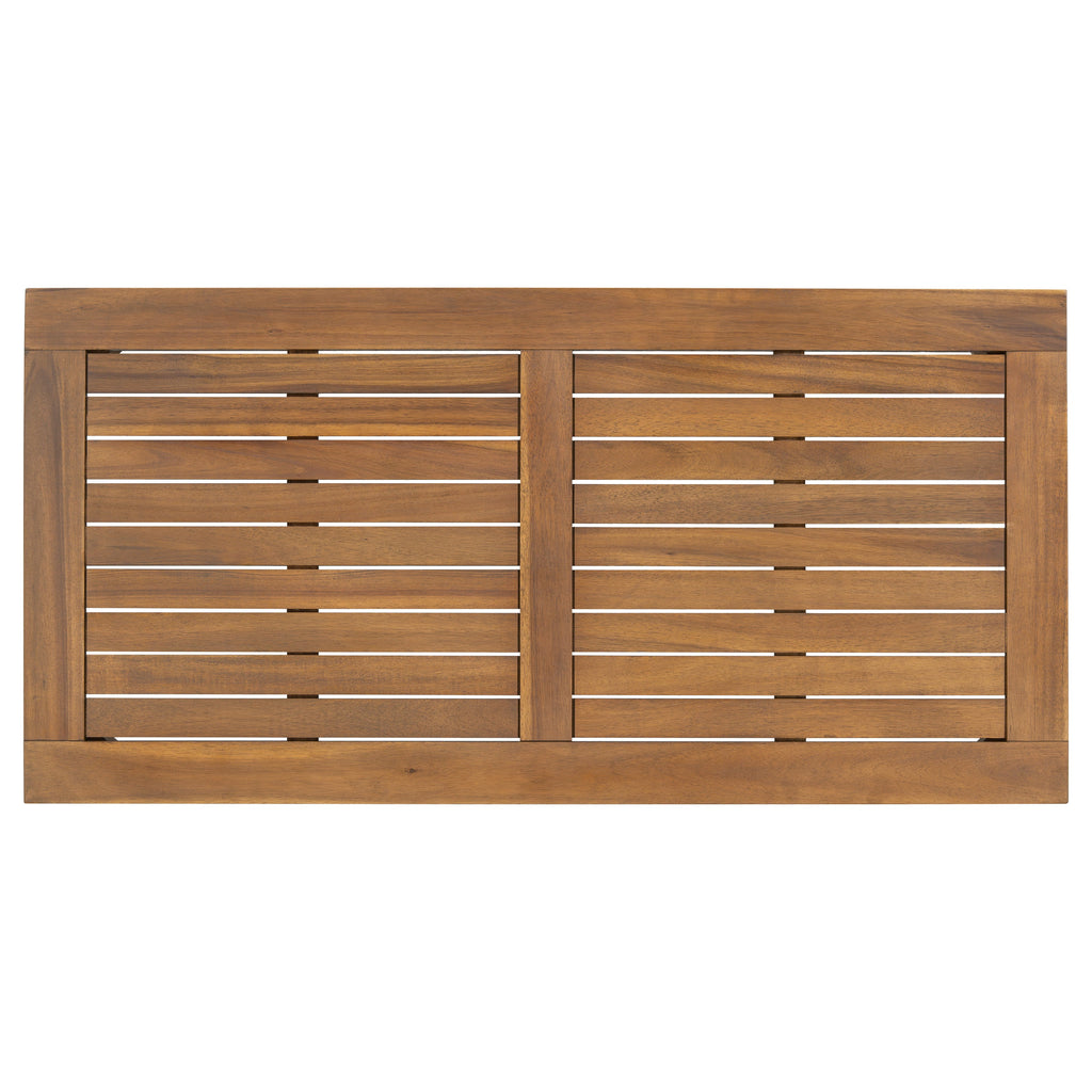 Walker Edison | Canapé d'extérieur 2 pièces en bois d'acacia avec table 