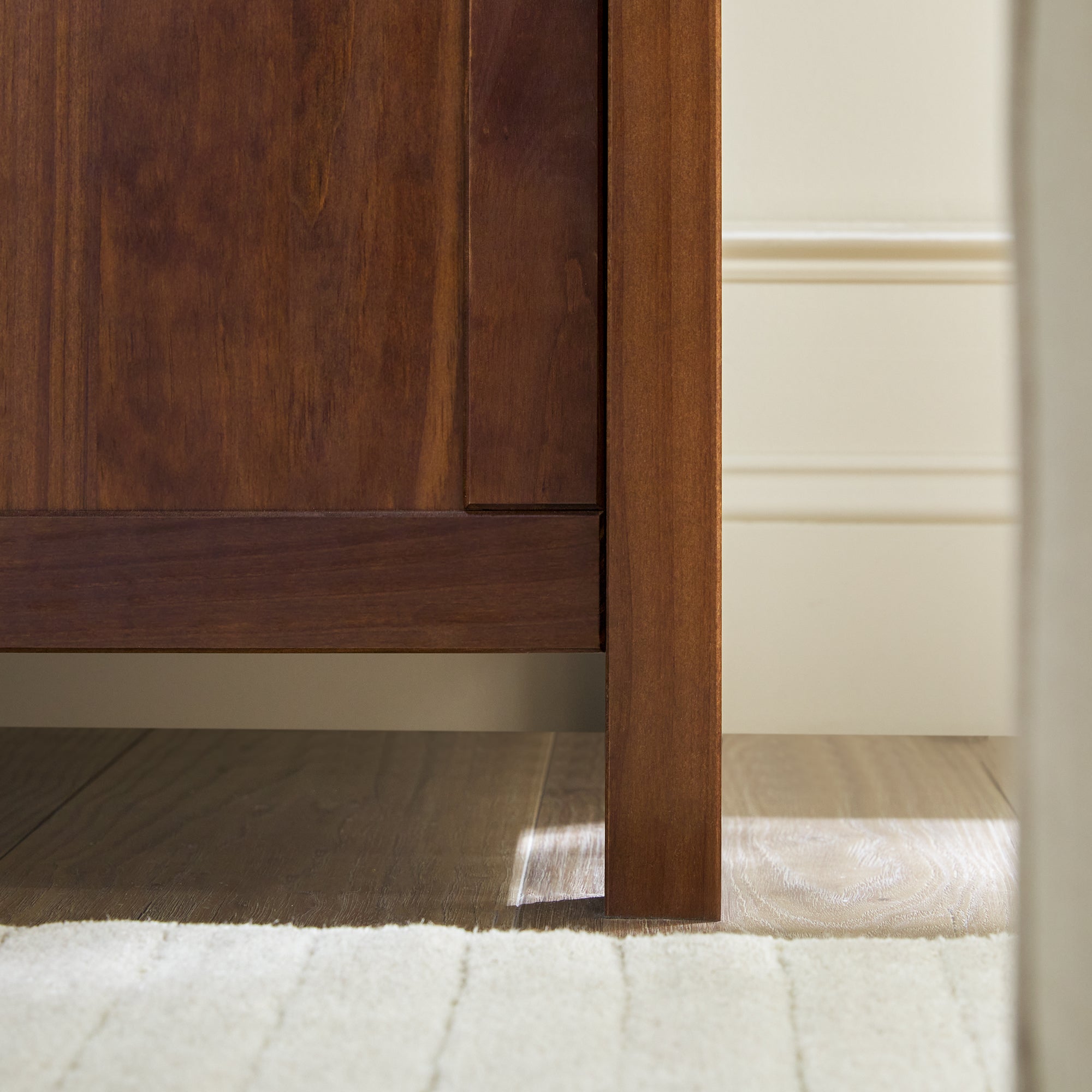 Meuble TV moderne Isla avec plateau en verre