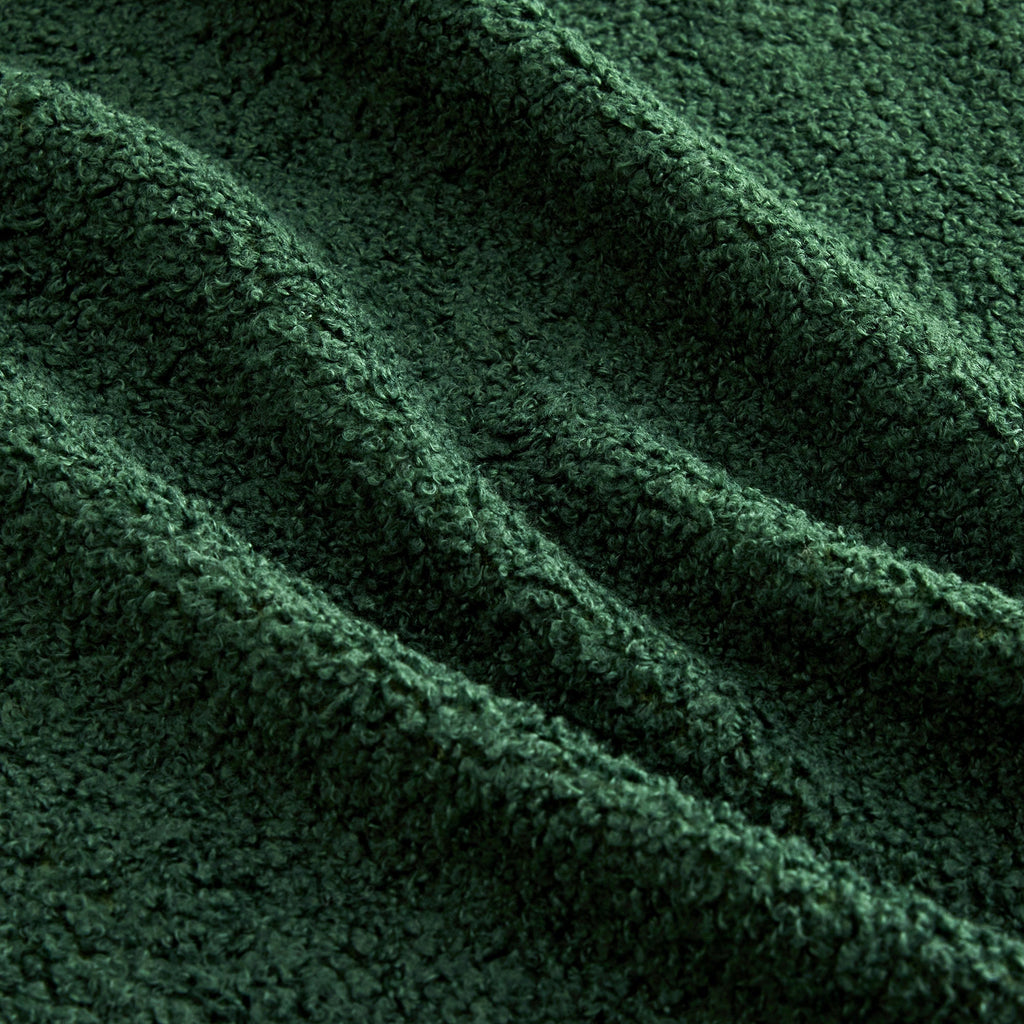 Canapé deux places Teddy en forme de L au design ergonomique incurvé 