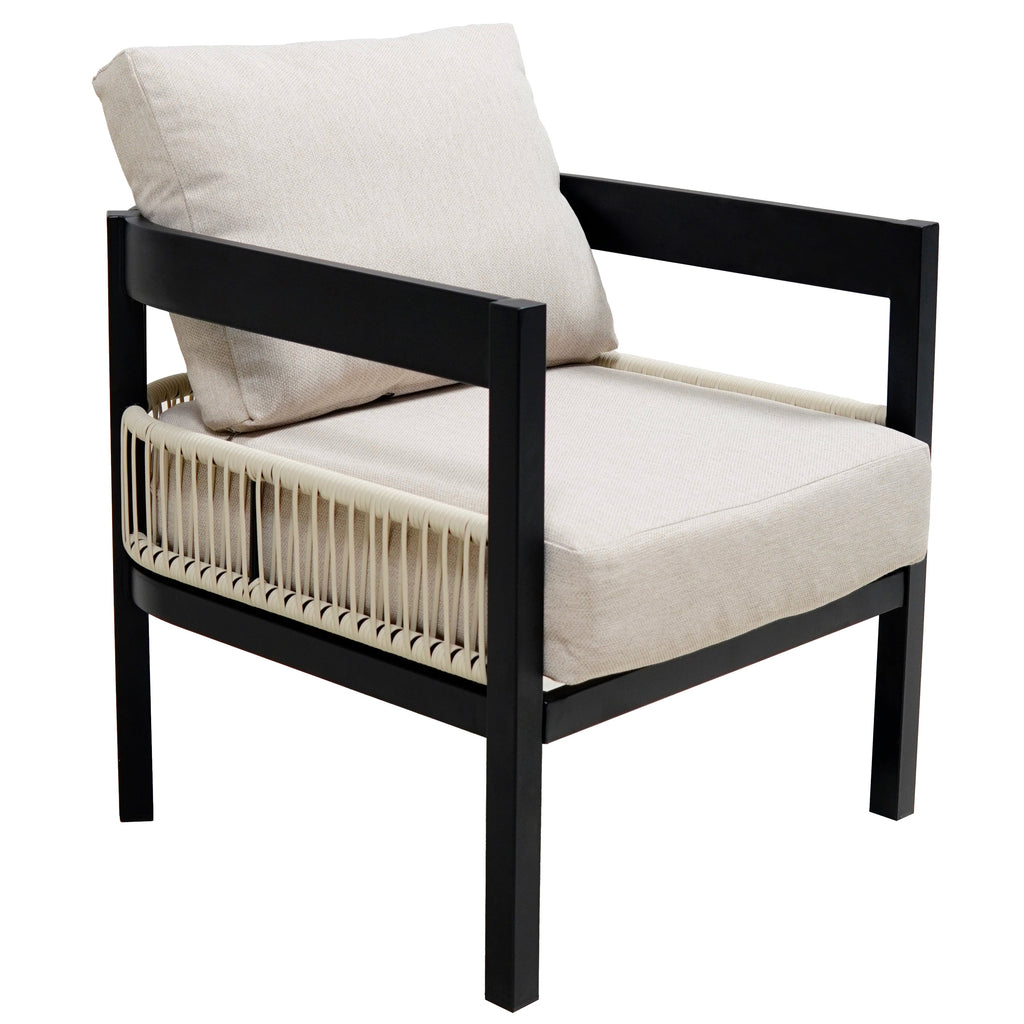 Walker Edison | Ensemble canapé d'extérieur en fer forgé au design moderne avec table basse 