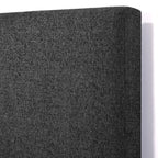 Walker Edison | Lit plateforme capitonné gris anthracite, format King