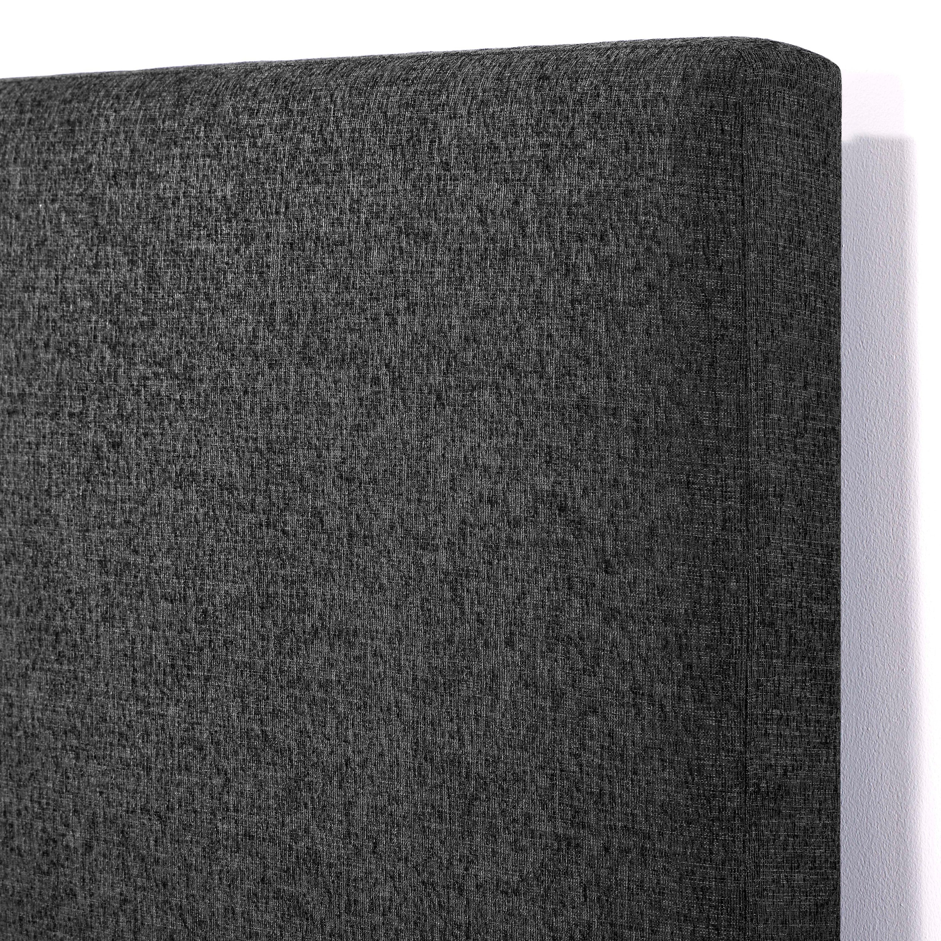 Walker Edison | Lit plateforme capitonné gris anthracite, format King