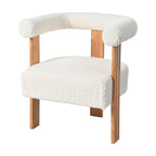 Walker Edison | Fauteuil d'appoint en forme de tonneau Boucle 