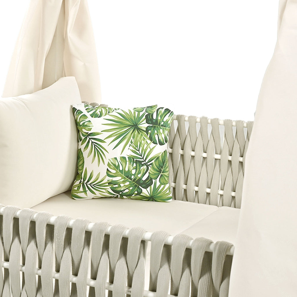 Walker Edison | Bain de soleil chic pour terrasse extérieure avec rideaux