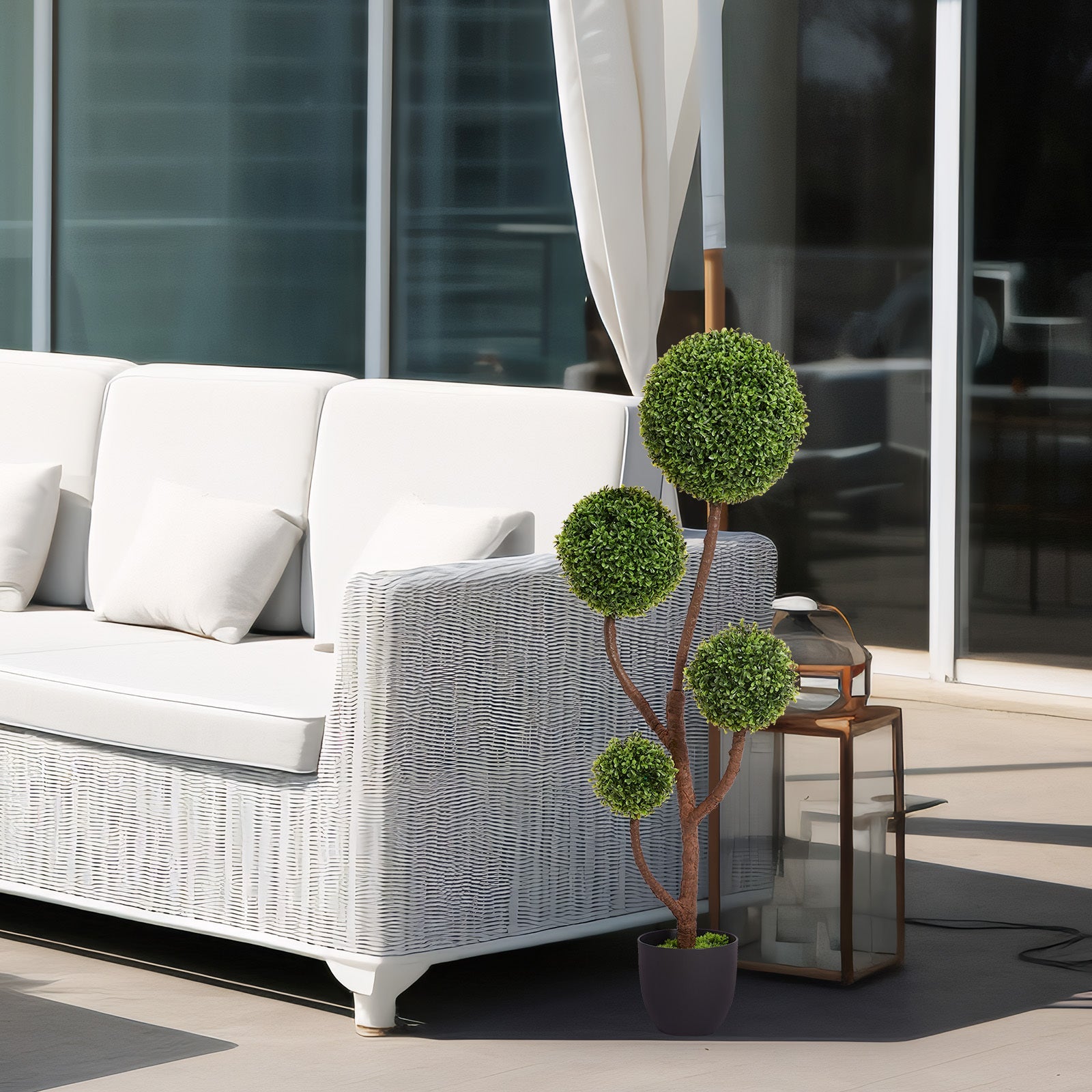 Walker Edison | Topiaire en buis pour décoration intérieure et extérieure