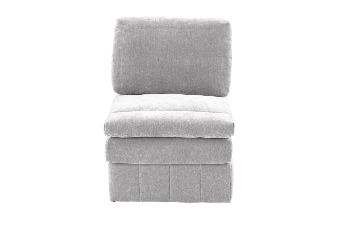 Ensemble de canapé d'angle modulaire contemporain 5 pièces avec deux poufs