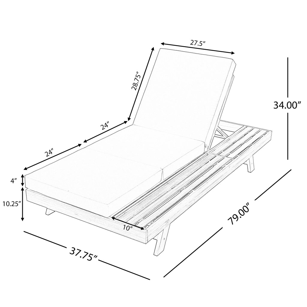 Chaise longue de jardin Walker Edison |