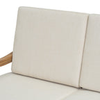 Walker Edison | Canapé d'extérieur 2 pièces en bois d'acacia avec table 