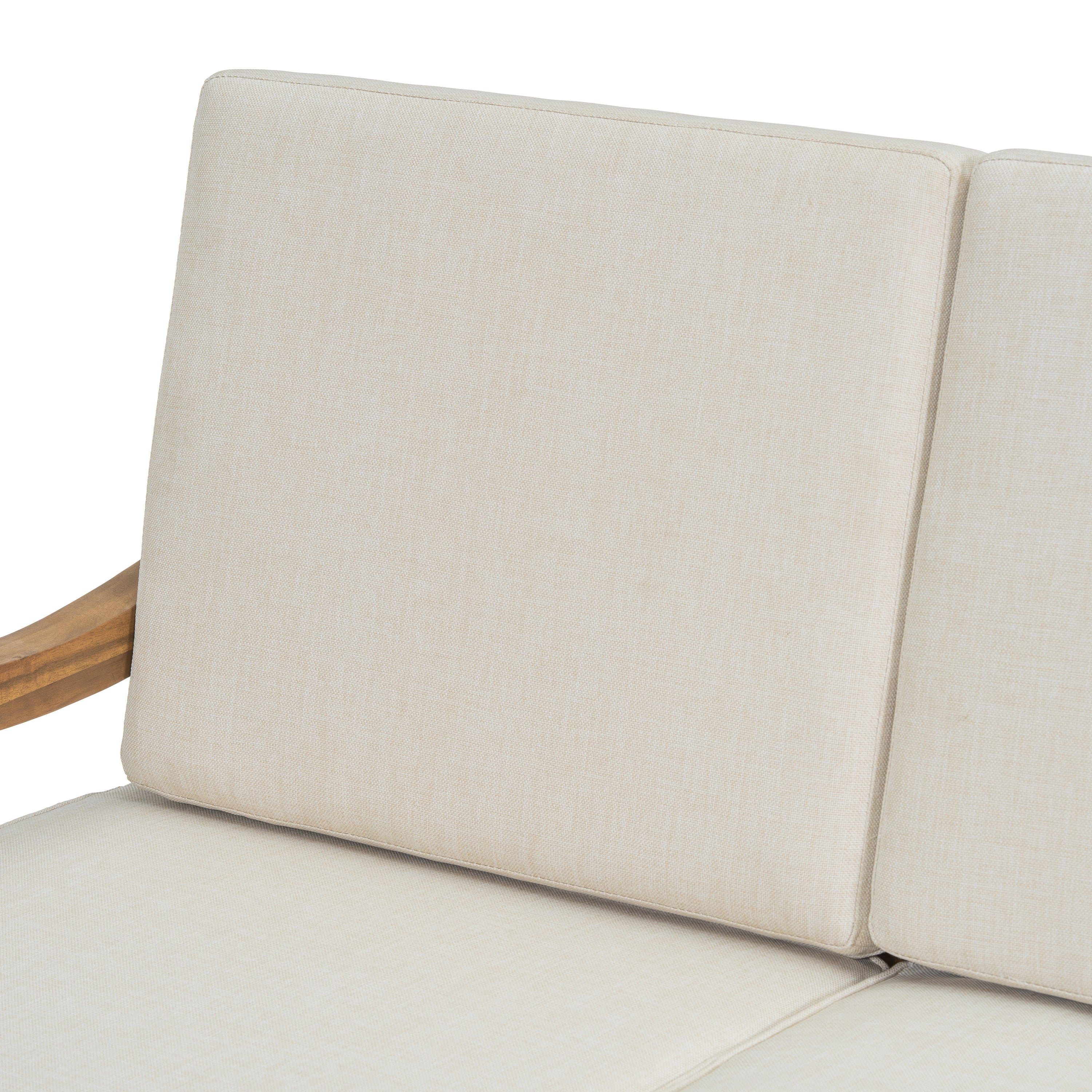 Walker Edison | Canapé d'extérieur 2 pièces en bois d'acacia avec table 