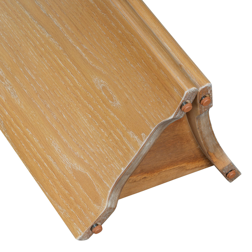 Console d'entrée ovale Walker Edison avec plateau en faux marbre 