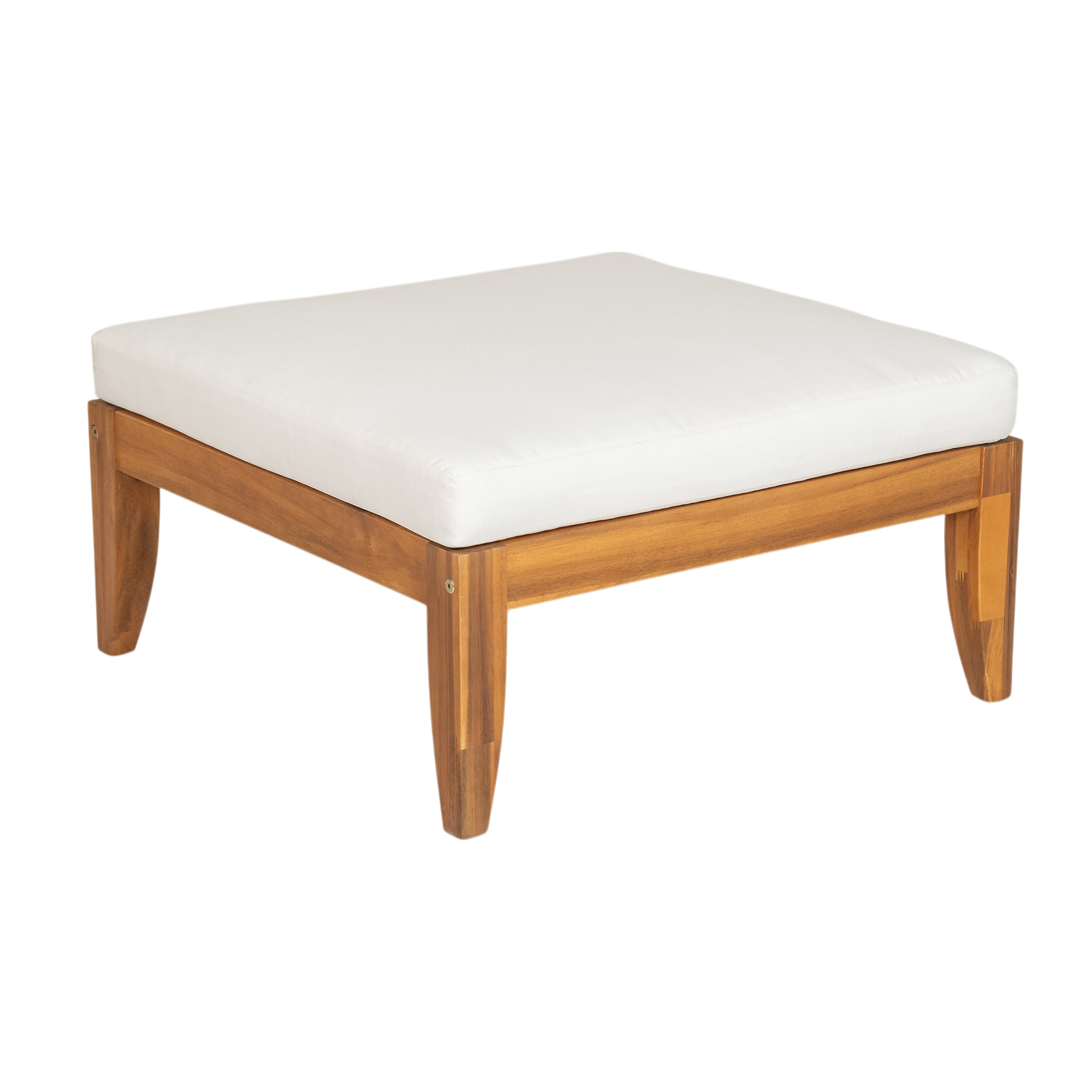 Ensemble de canapés d'angle modulaires d'extérieur 6 pièces en bois d'acacia Walker Edison 