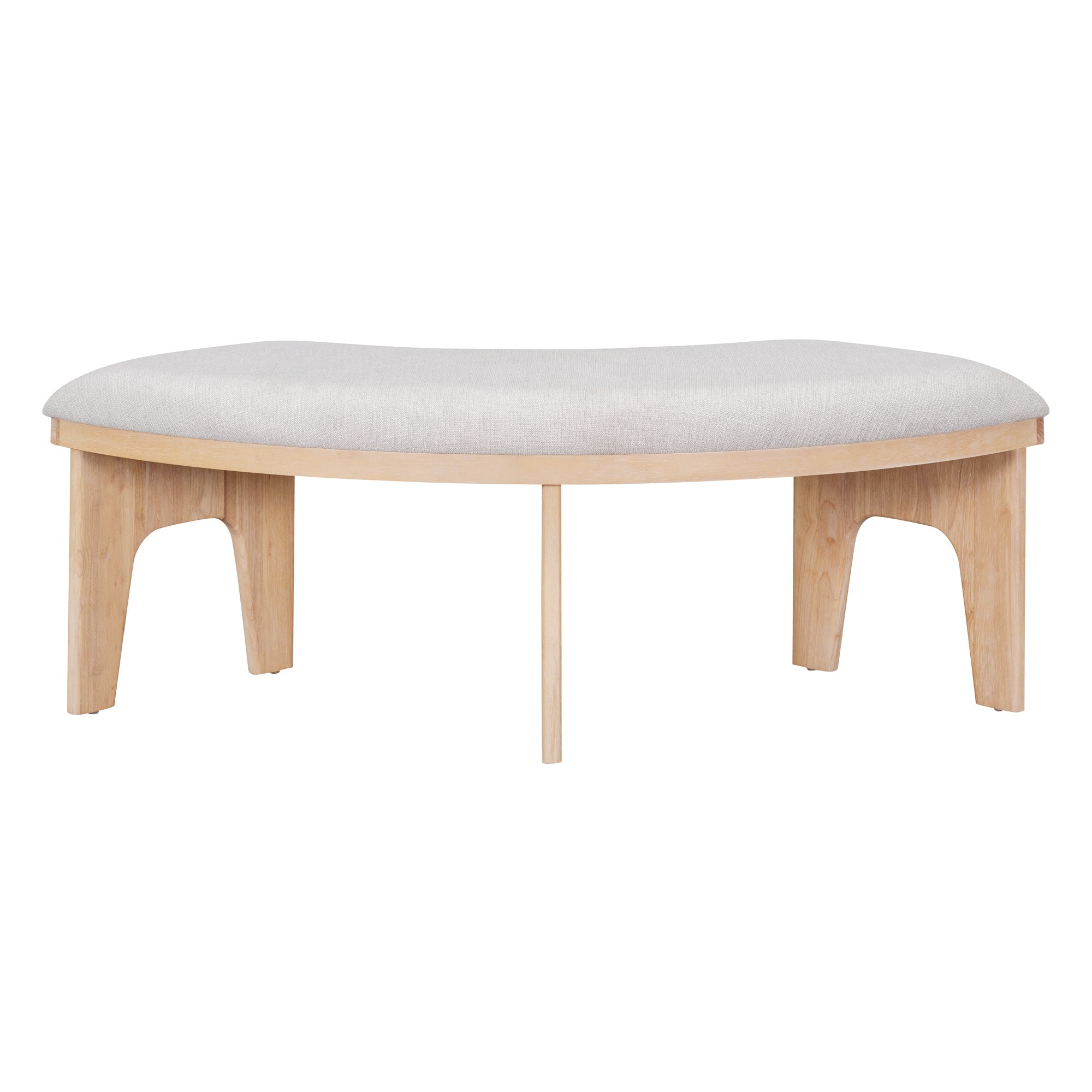 Walker Edison | Charmant ensemble de salle à manger rustique rond 5 pièces avec chaises et banc incurvé 