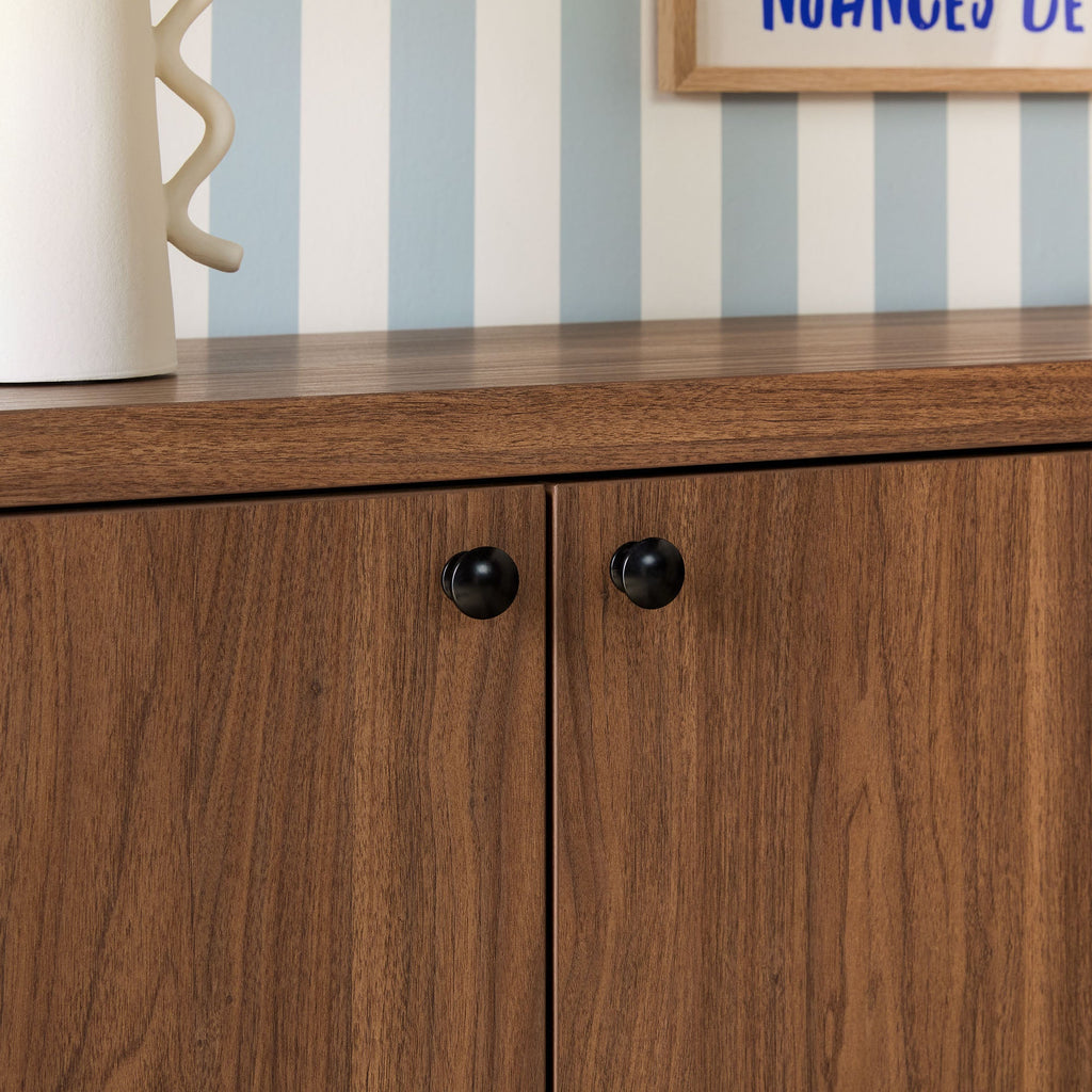 Buffet/meuble TV Paisley 60 moderne à bords festonnés, montage facile