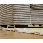 Walker Edison | Canapé d'angle Cloud en velours côtelé, en forme de L, à droite