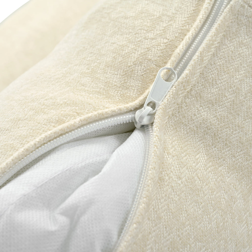 Walker Edison | Canapé d'angle en chenille avec coussins d'accoudoirs réglables 