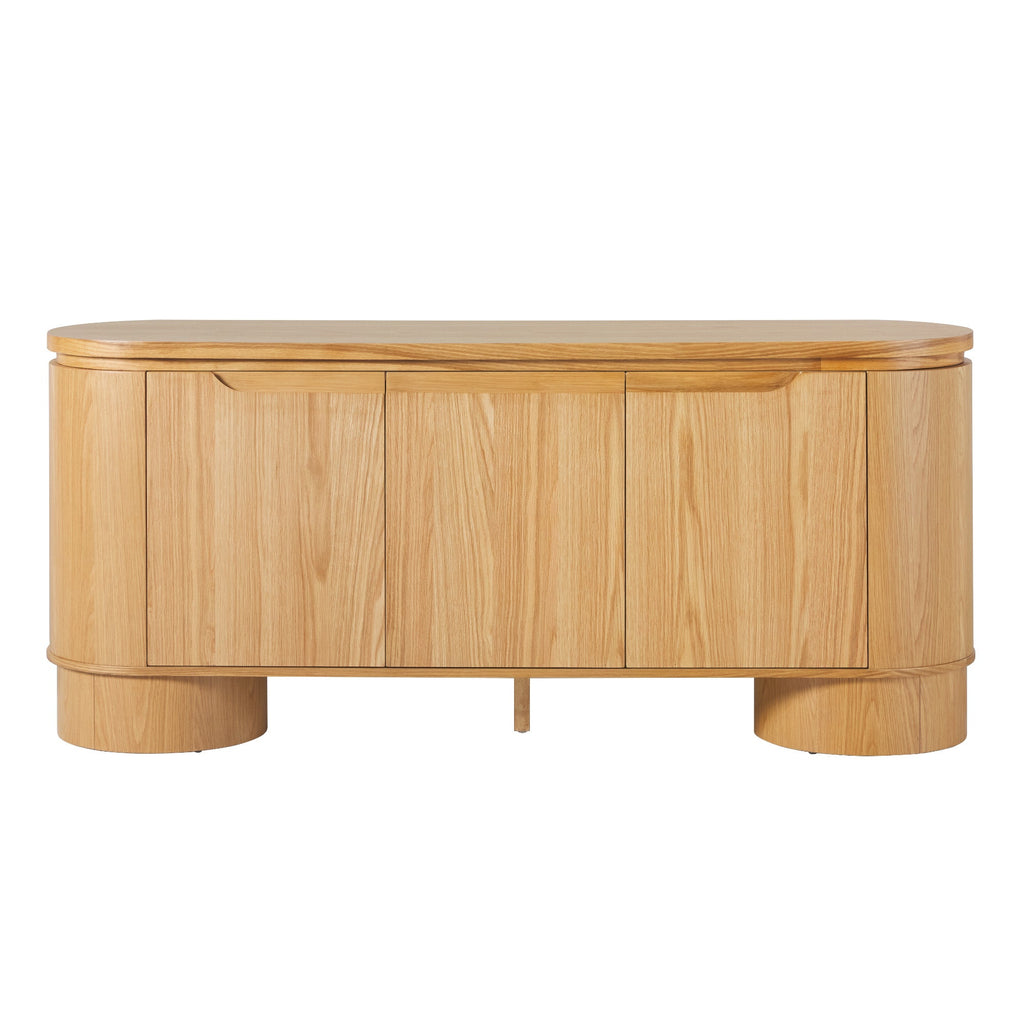 Buffet/meuble TV Maya moderne en bois courbé 70 cm