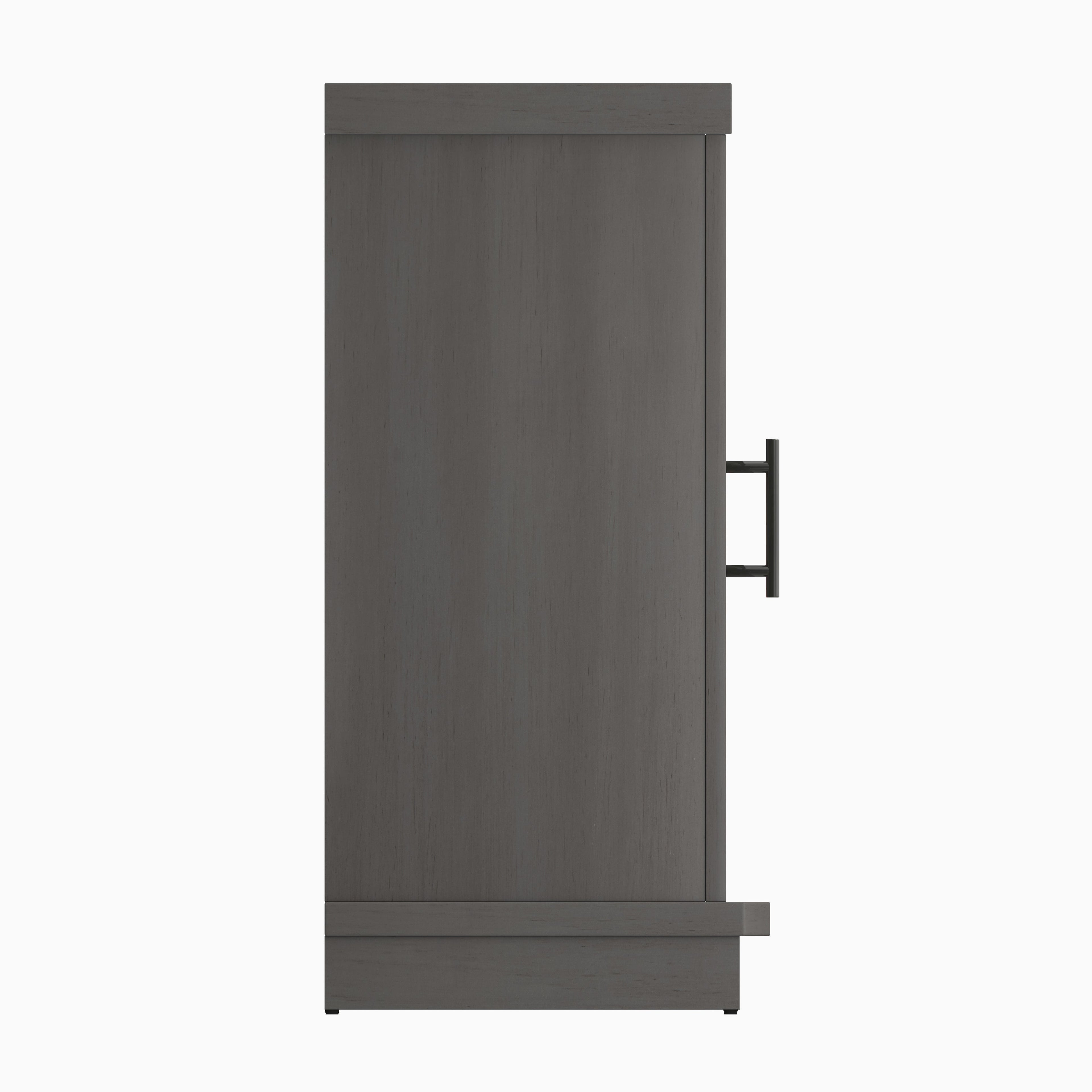 Duraflame ? Meuble TV avec cheminée électrique et porte en verre cannelé