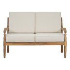 Walker Edison | Canapé d'extérieur 2 pièces en bois d'acacia avec table 