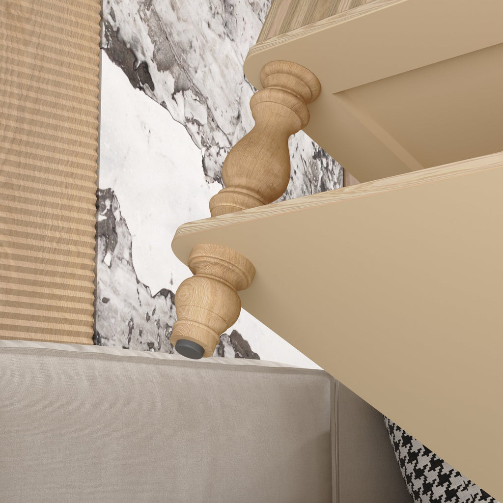 Walker Edison | Table basse traditionnelle cannelée à plateau relevable