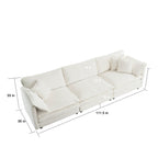 Walker Edison | Canapé d'angle modulaire Comfy Cloud avec pouf