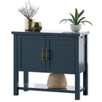 Meuble d'appoint à panneaux de style côtier avec rangement