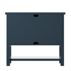 Meuble d'appoint à panneaux de style côtier avec rangement