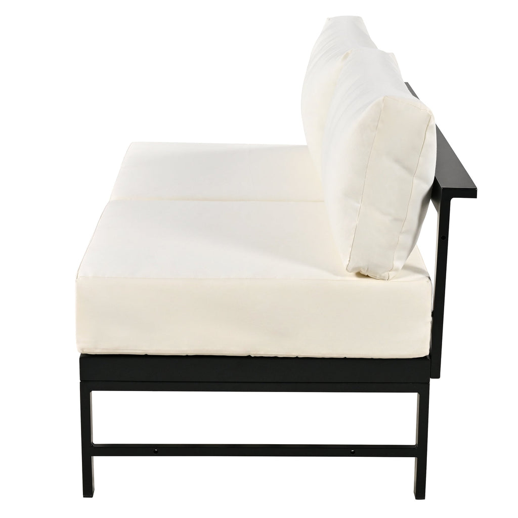 Ensemble de canapés d'angle d'extérieur en forme de U Walker Edison 